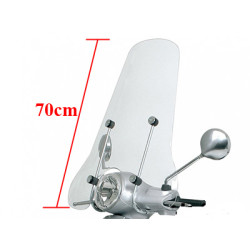 windscherm Piaggio origineel met bevestigingsset hoog 70cm helder vespa lx 622192