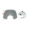 windshield Piaggio original with mounting set low 32cm smoke vespa lx 672306