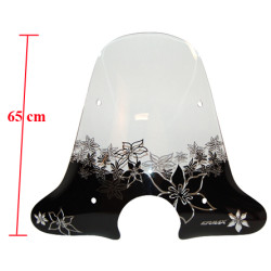 windshield Ermax with mounting set high flower clear vespa lx, vespa S op op