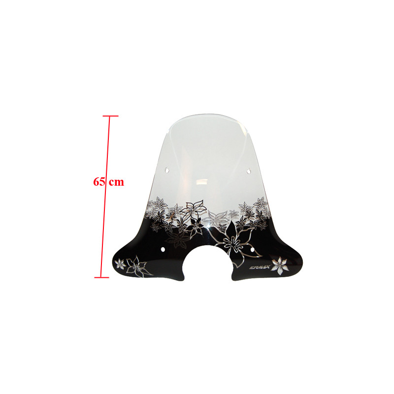 windshield Ermax with mounting set high flower clear vespa lx, vespa S op op