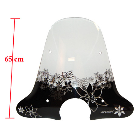 windshield Ermax with mounting set high flower clear vespa lx, vespa S op op