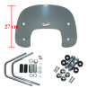 windshield Piaggio original with mounting set low 27cm smoke vespa S 672305