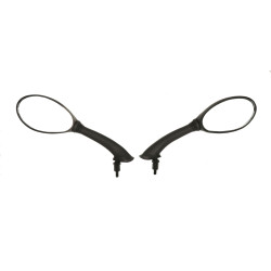 mirror set DMP piaggio black fly