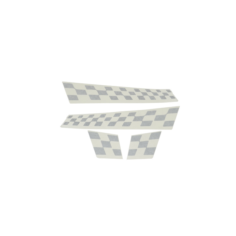 sticker set Piaggio original sport finish flag grey titanio 742/B riva, vespa S, vx50 67327700a1