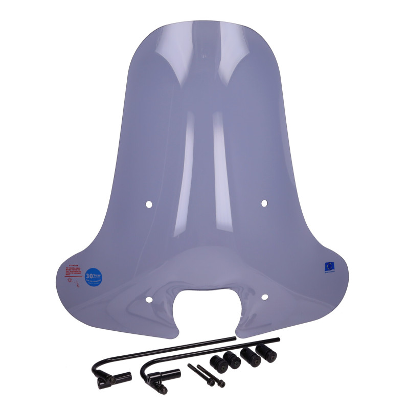 windshield Regia with mounting set (Made in EU) smoke zip2000
