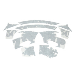 sticker set Piaggio original special camouflage black matt zip2000 675153