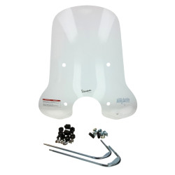 windshield Piaggio original with mounting set high bright 73cm elettrica, Primavera 1b001042