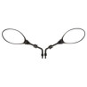 mirror set DMP original model euro-2/4/5 E-mark black zip 2t , zip 4t, zip2000