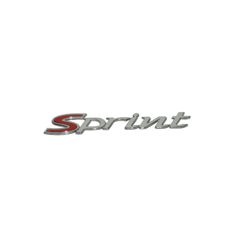 emblem Piaggio original word [sprint] side cover chrome sprint 50/125/150 1b000943