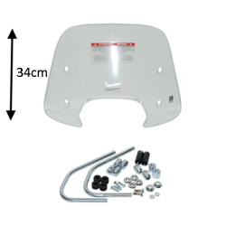 windscherm Piaggio origineel met bevestigingsset laag 34cm helder sprint 1b001027