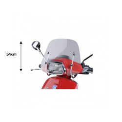 windshield Piaggio original with mounting set low 34cm smoke sprint 1b001162