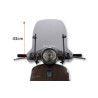 windshield Malossi with mounting set low 43cm smoke Primavera 4516332