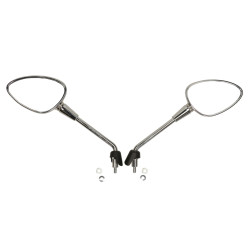 mirror set long model original with E-mark m8 chrome sprint