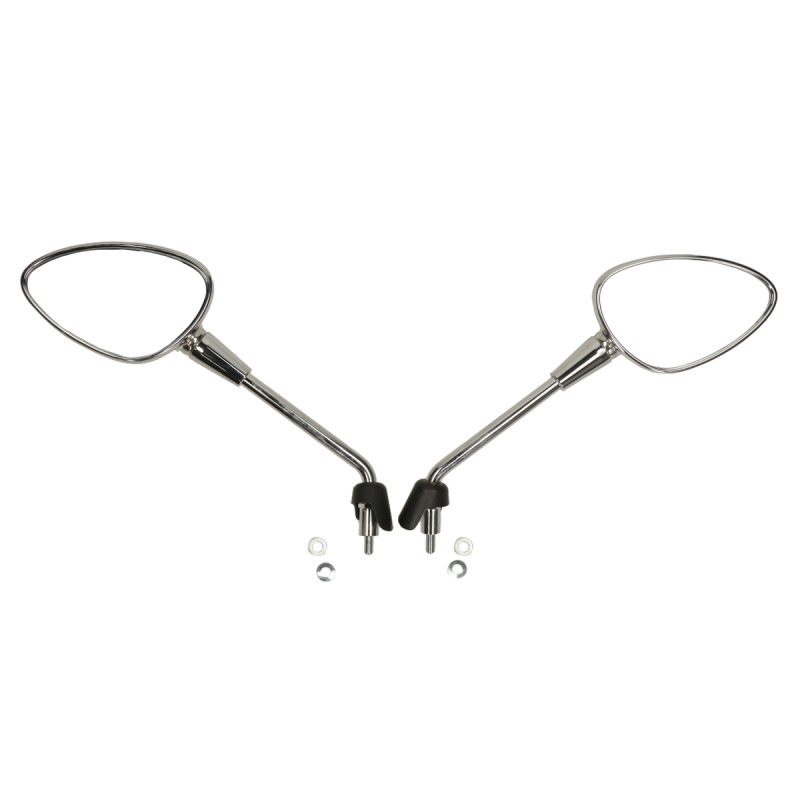 spiegelset lang model origineel met E-keur m8 chroom sprint