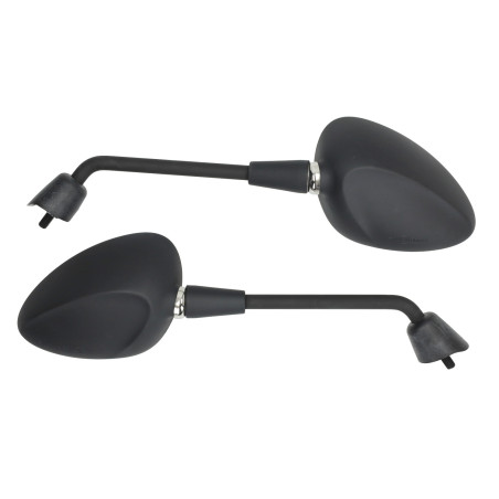 mirror set long model original with E-mark m8 black matt sprint