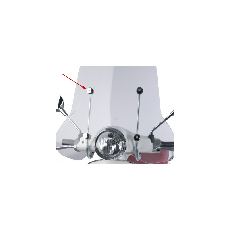 windshield Regia washer (made in EU) piaggio 32mm chrome