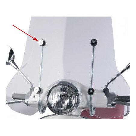windscherm Regia ring (made in EU) Piaggio 32mm chroom