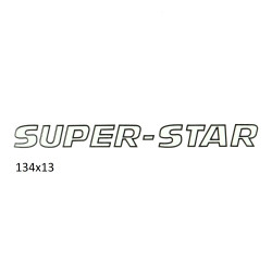 sticker (super-star) white/black kreidler