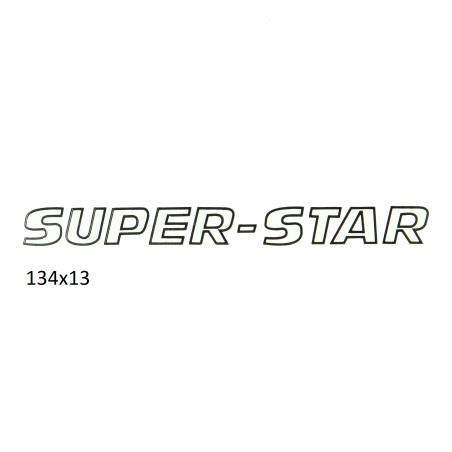 sticker (super-star) white/black kreidler