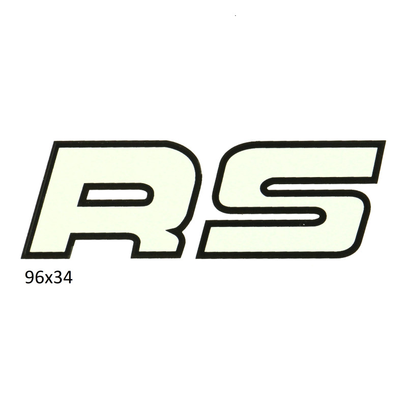 sticker wit/zwart kreidler rs