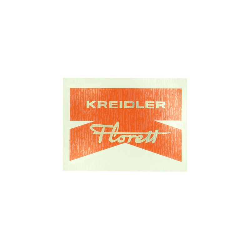 sticker achterspatbord rood/goud kreidler florett