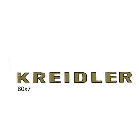 sticker word [kreidler] gold kreidler