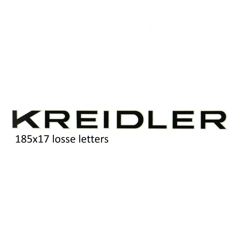 sticker word [kreidler] black/white