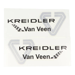 sticker Kreidler Van Veen black/grey