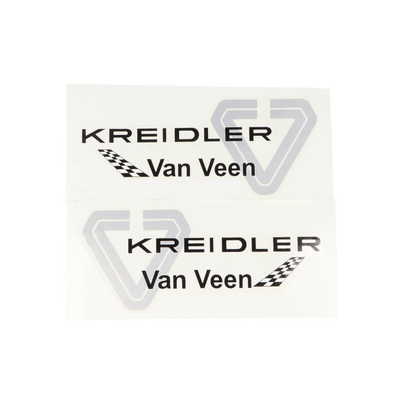 sticker Kreidler Van Veen zwart/grijs