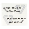 sticker Kreidler Van Veen black/grey