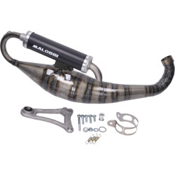 uitlaat malossi mhr testa rossa 94cc 52mm zwart minarelli hor 3219163