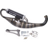 uitlaat malossi mhr testa rossa 94cc 52mm zwart minarelli hor 3219163