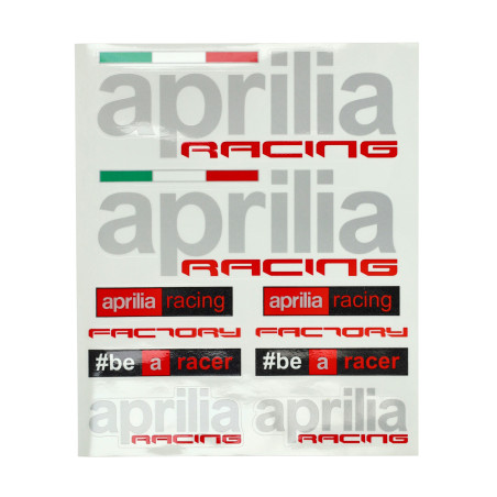 sticker set aprilia racing 20x24cm 20x24cm