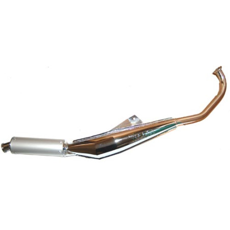 uitlaat tecno expansie (made in EU) A55 28mm chroom/alu funtastic, revival ts, streetmate, youngst`r ts