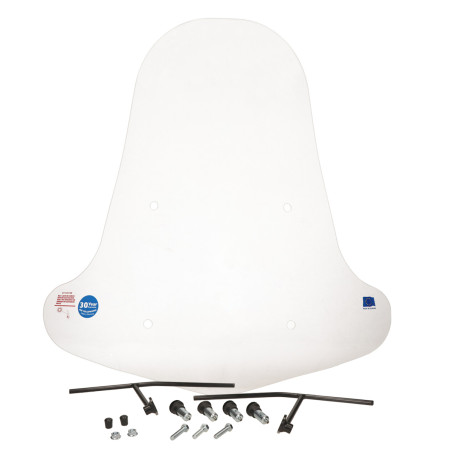 windshield Regia with mounting set (made in EU) AGM Goccia tomos 72cm clear agm Goccia GEV1000, Tomos A35