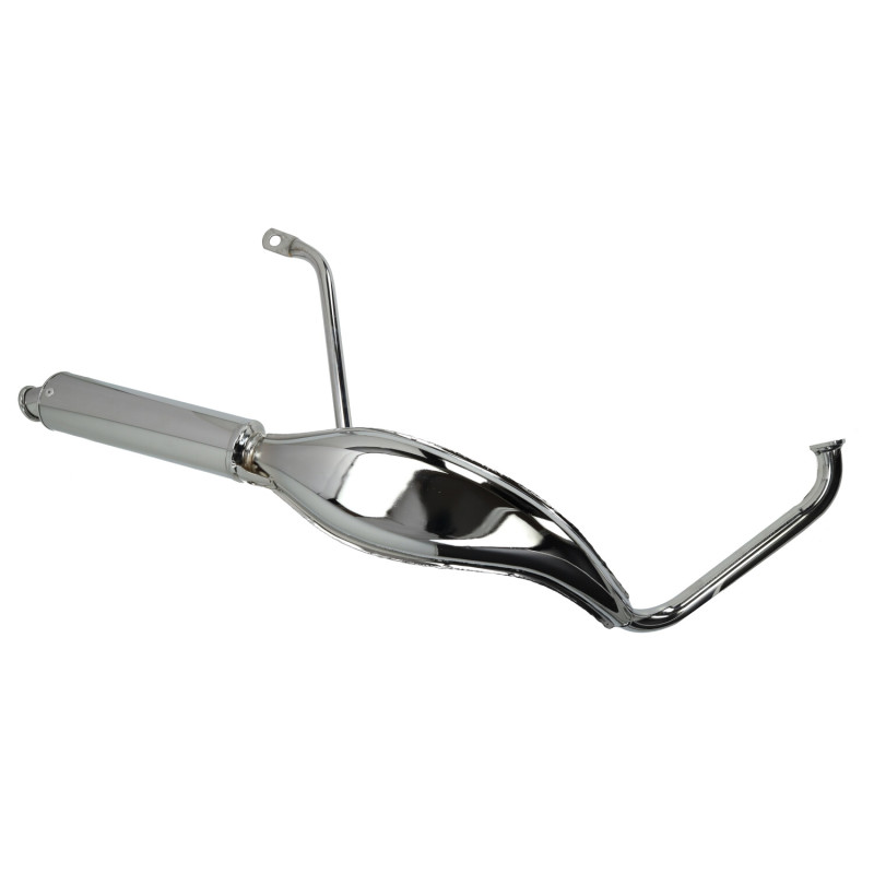 exhaust Tecno high fish high/fish 28mm chrome Tomos, a3, a35