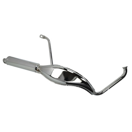uitlaat tecno hoog fish 28mm chroom tomos, a3, a35