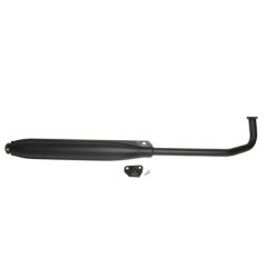 uitlaat tecno origineel model speedy euro-2 26mm zwart Tomos A35, flexer