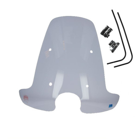 windshield Regia with mounting set high (made in EU) 65cm smoke django