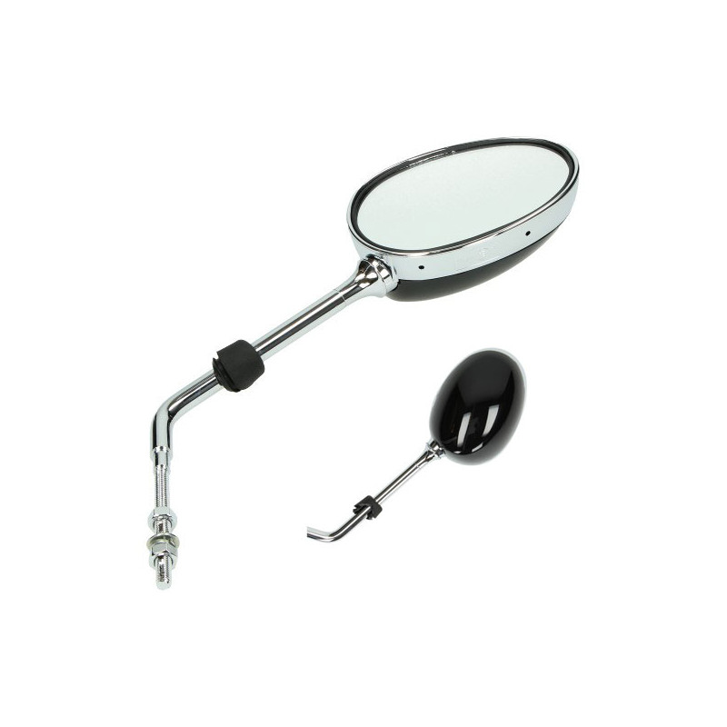 mirror Peugeot original 2st + 4st right m8 chrome/black django 787328n