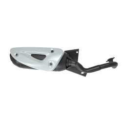 uitlaat tecno standaard model straight 25km (made in EU) zwart ludix, speedfight 3, viva va2008