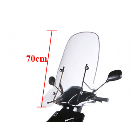 windscherm Peugeot origineel met bevestigingsset hoog 70cm helder kisbee 4t pg530-kis-p0l
