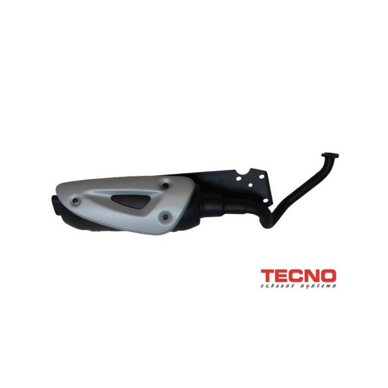 uitlaat tecno standaard model straight zwart fox2003