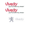 sticker set black/red viva sportline