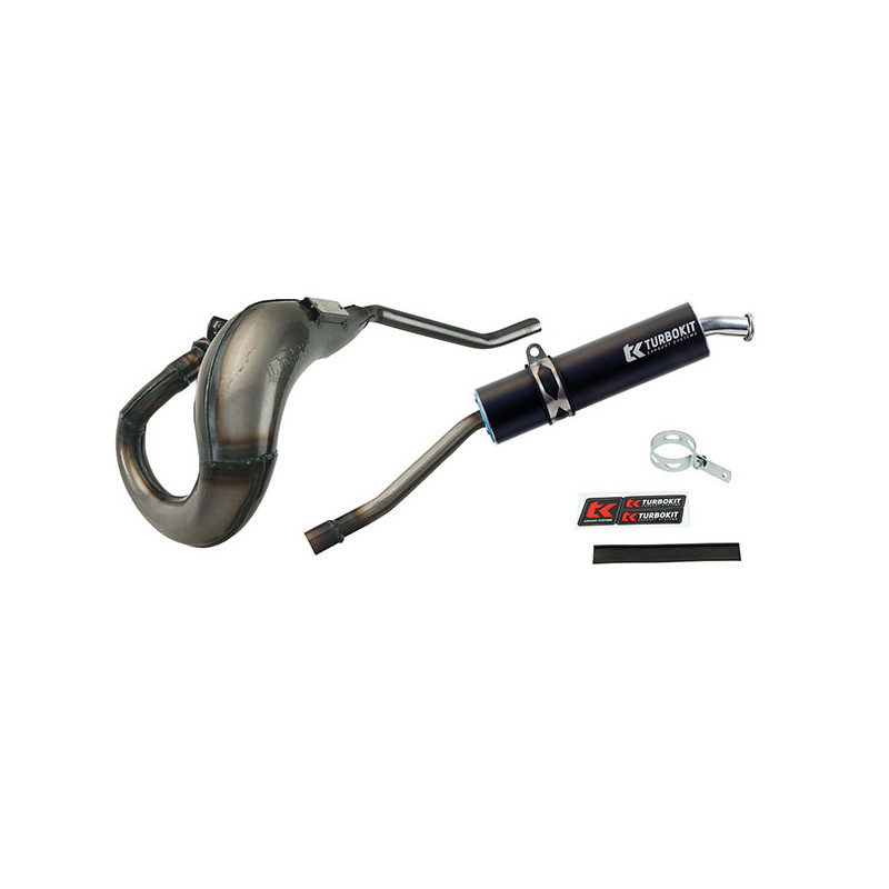 exhaust Turbokit e-approval left 07-2018 w/o paint/black senda, sx