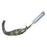 exhaust Malossi mhr testa rossa 100cc 52mm w/o paint/black gilera RCR, gilera SMT, gpr piaggio engine, rs50 euro4, senda, senda2