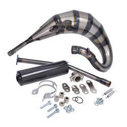 exhaust Yasuni left turn cross hm carbon senda drd, senda2006, derbi tub233tck