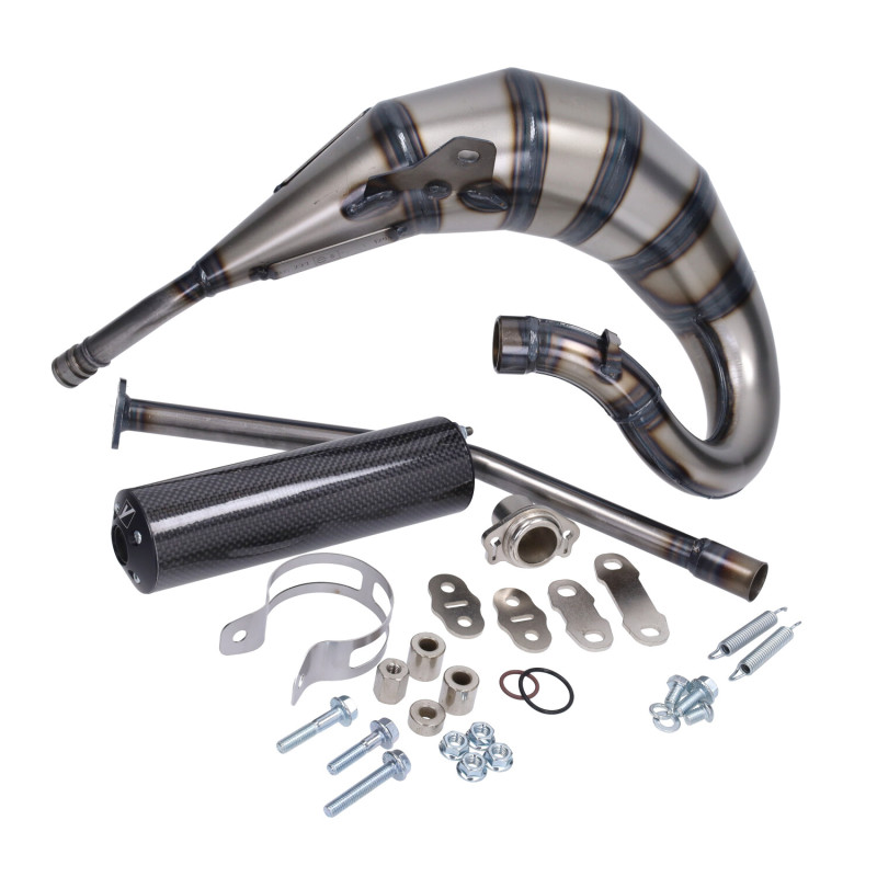 exhaust Yasuni left turn cross hm carbon senda drd, senda2006, derbi tub233tck