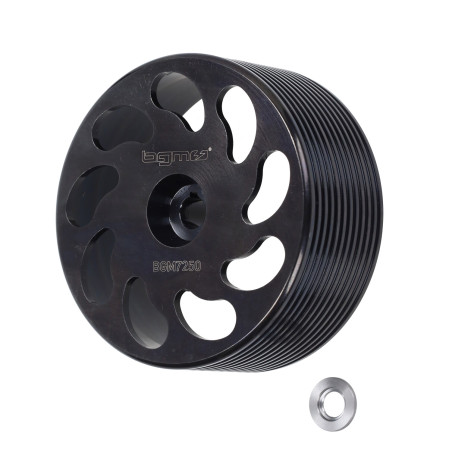 clutch bell Bgm pro rear wheel cnc black citta, vespa, ciao, si, bravo, grillo bgm7250