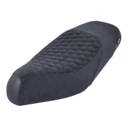 seat cover Regia Alcantara RS Carbon RS carbon 50/125/180cc black/black runner 50/125/180/200
